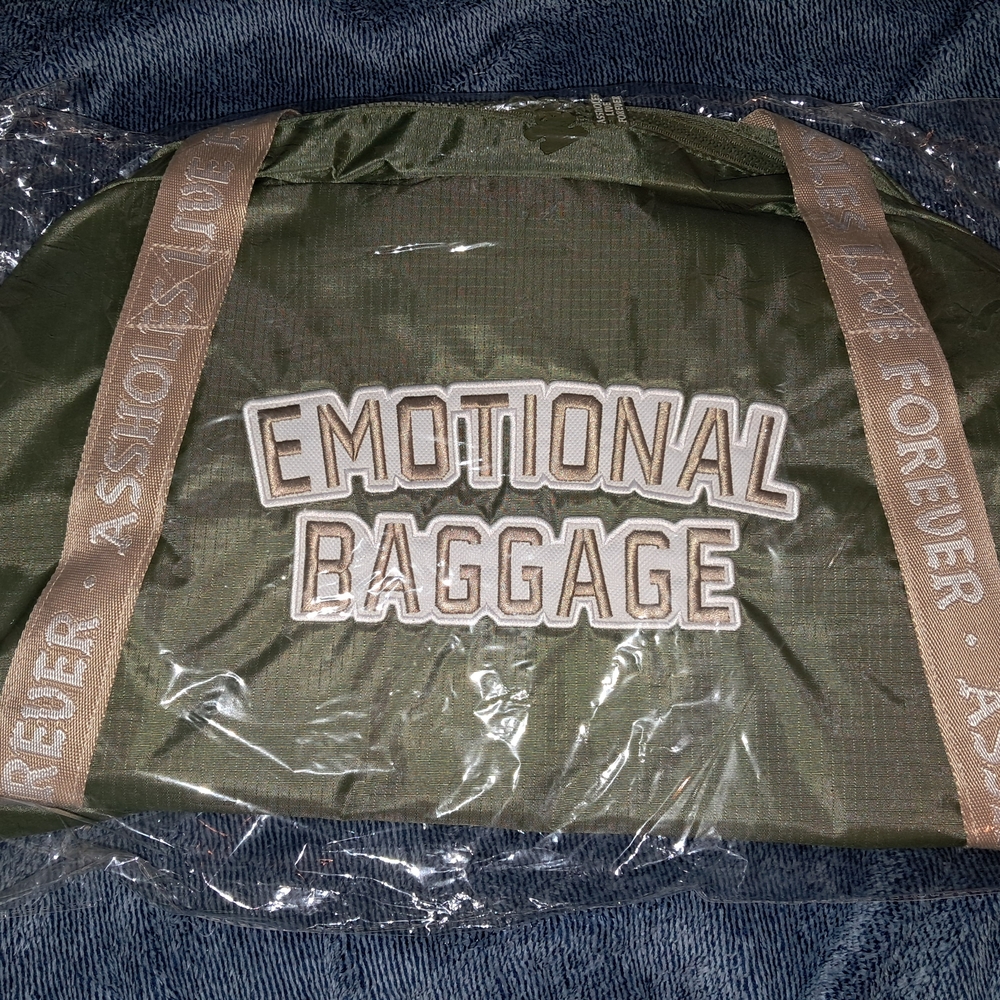 Emotional Baggage Olive Travel Bag